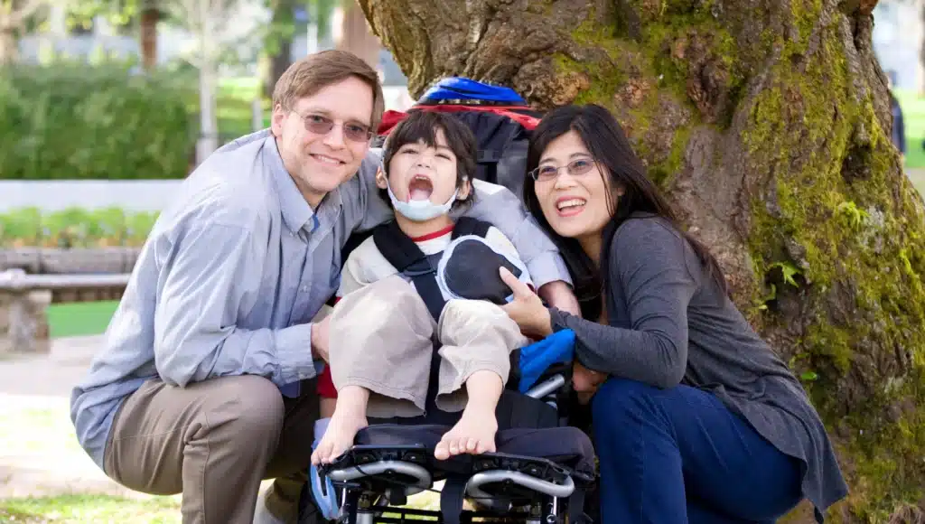Host Parents with their special needs child
