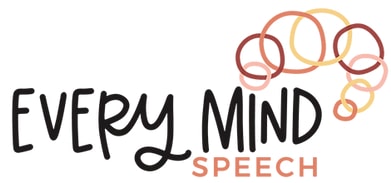 Logo for Neurodiversity-affirming speech therapy services for children of all ages in NY and CT, Every Mind Speech