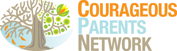 Logo for resources for families dealing with illness journey, Courageous Parents Network