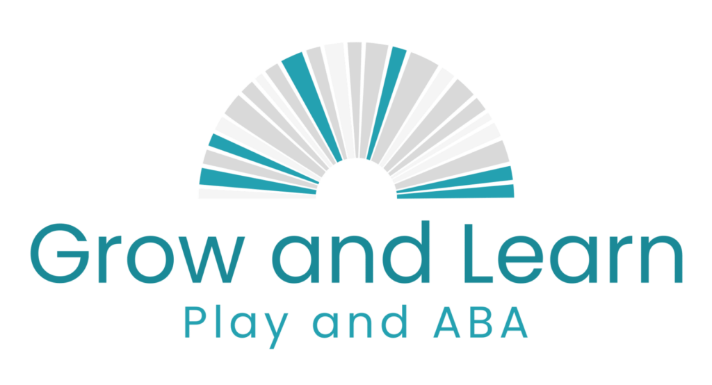 Logo for play-based programs for toddlers and young children, Grow and Learn Play and ABA