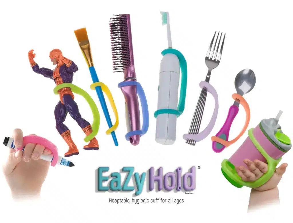 Logo for an adaptable and hygienic cuff for all ages, EazyHold